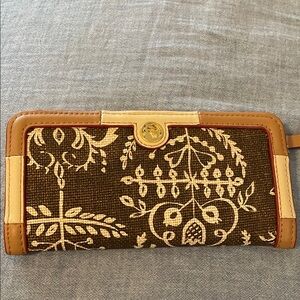 Spartina 449 Brown and Cream Patterned Wallet